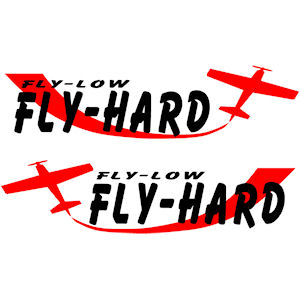 00336<br>Fly Low Fly Hard<br>Set of 2
