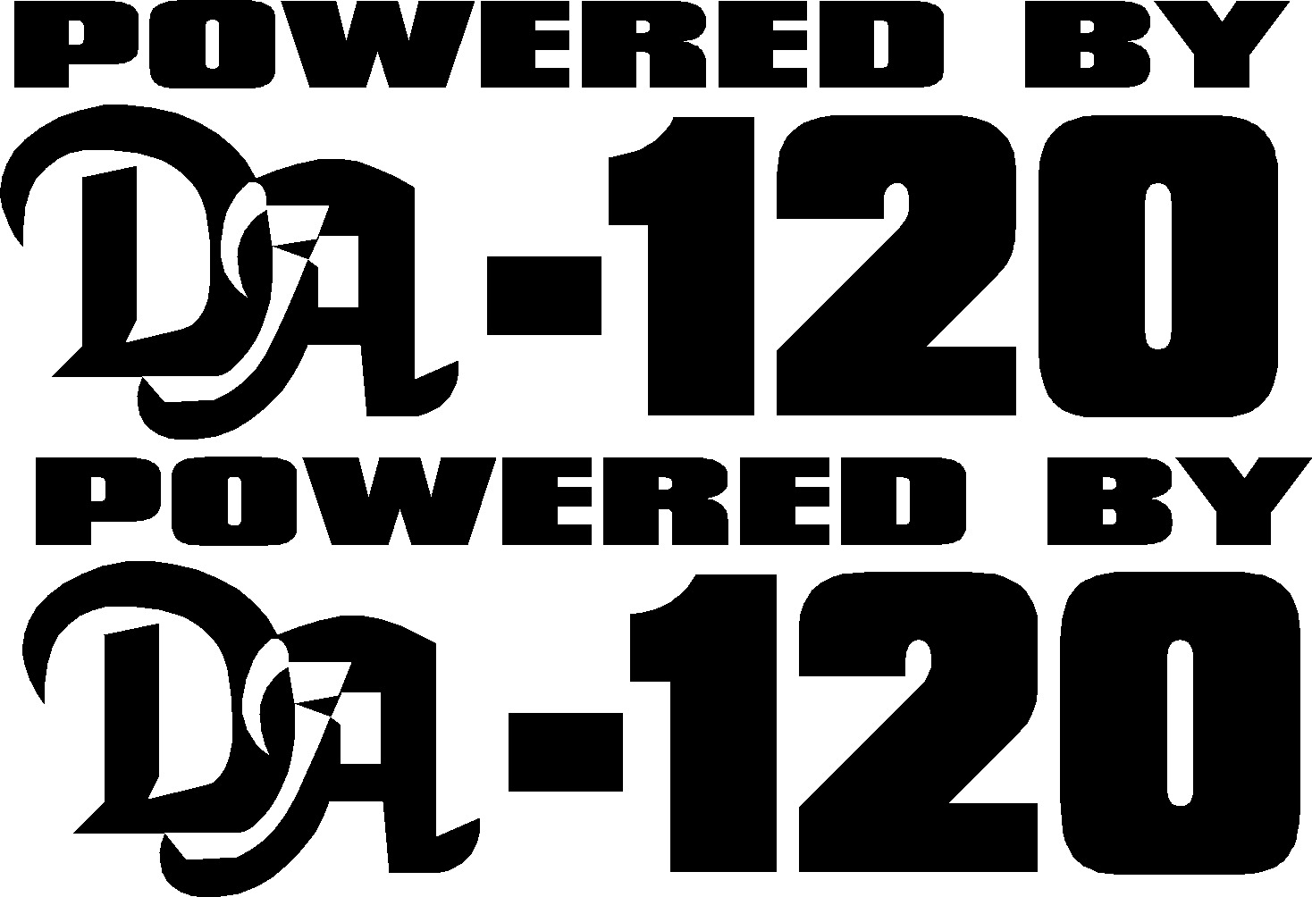 00538 <br>Powered By DA-120<br>Set of 2